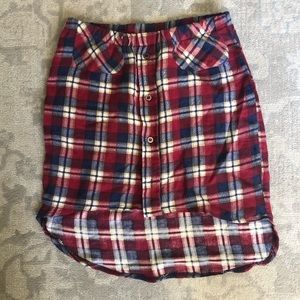 NWT Furst of a Kind Vintage redone flannel skirt